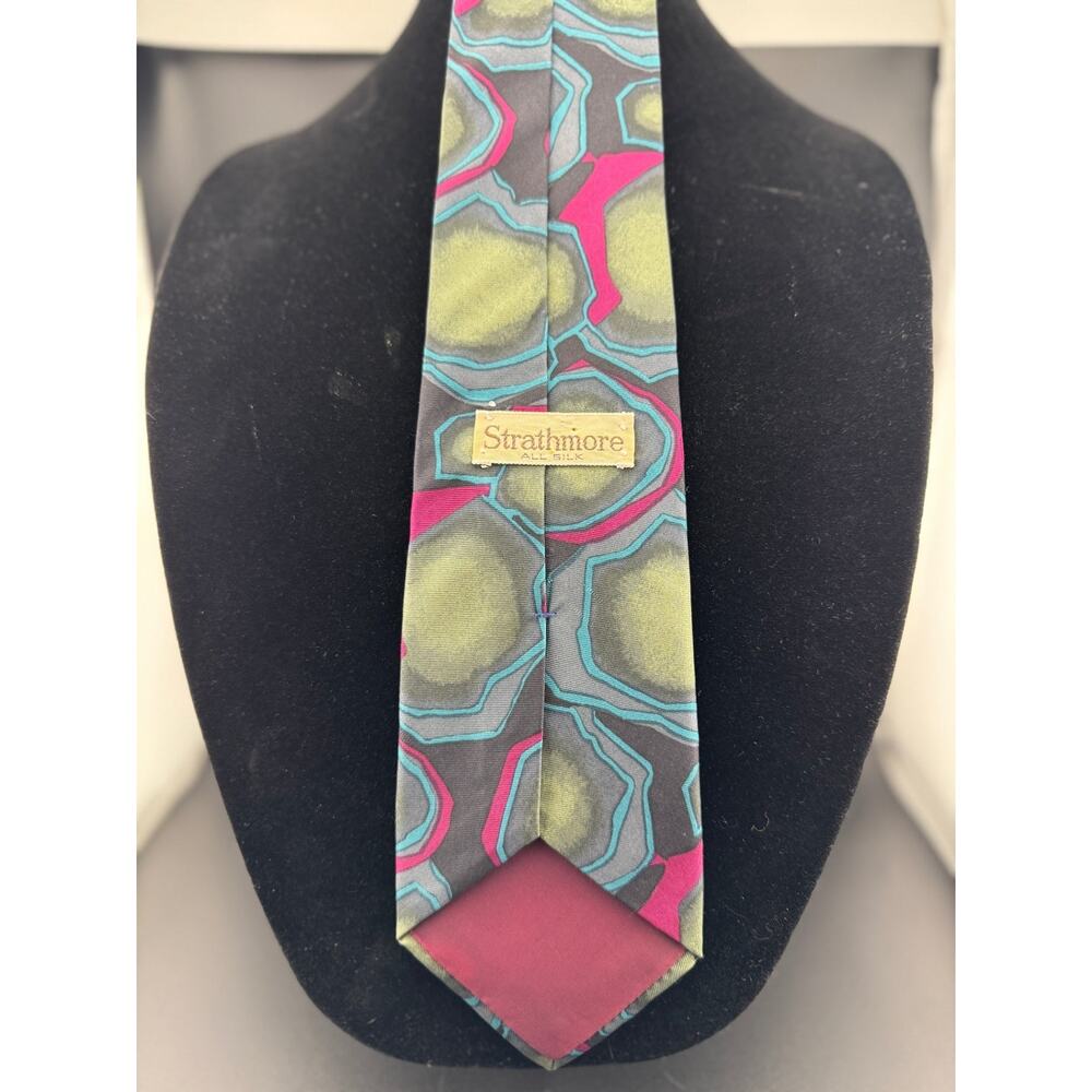 Colorful, Abstract Strathmore Necktie - Picture 5 of 11